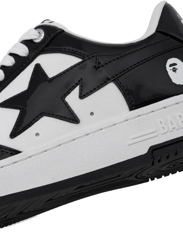 A BATHING APE® Bape STA Patent Leather Sneakers | Black | FARFETCH