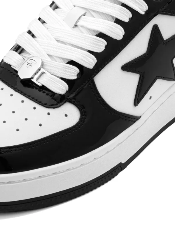A BATHING APE® Bape STA Patent Leather Sneakers | Black | FARFETCH