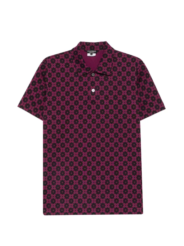 COMME des GARCONS HOMME PLUS ポロシャツ Comme Des Garçons Homme Plus ジオメトリック ポロシャツ | パープル