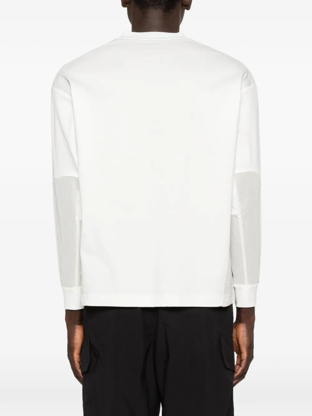 and Wander T-shirt met lange mouwen en zak Wit