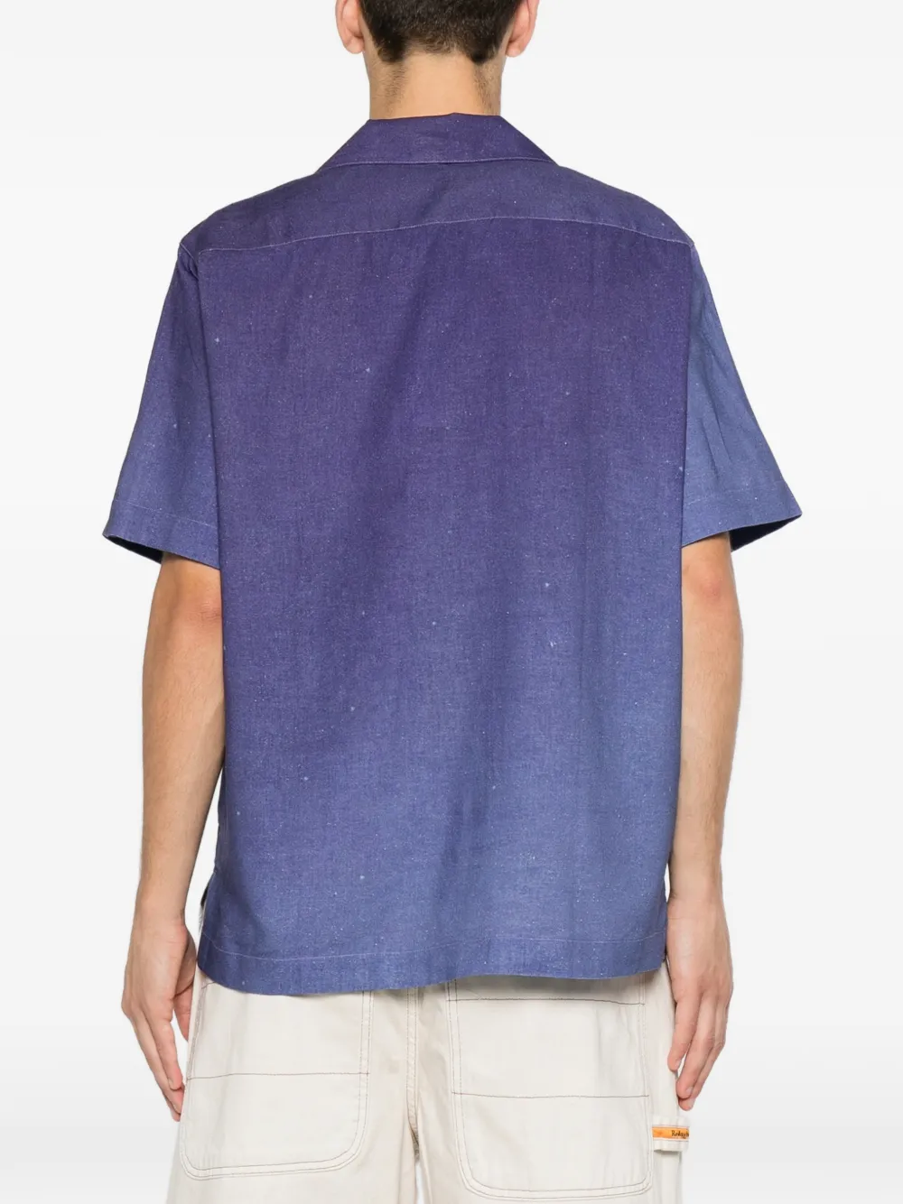 CARNE BOLLENTE Shirt met grafische print en korte mouwen Paars