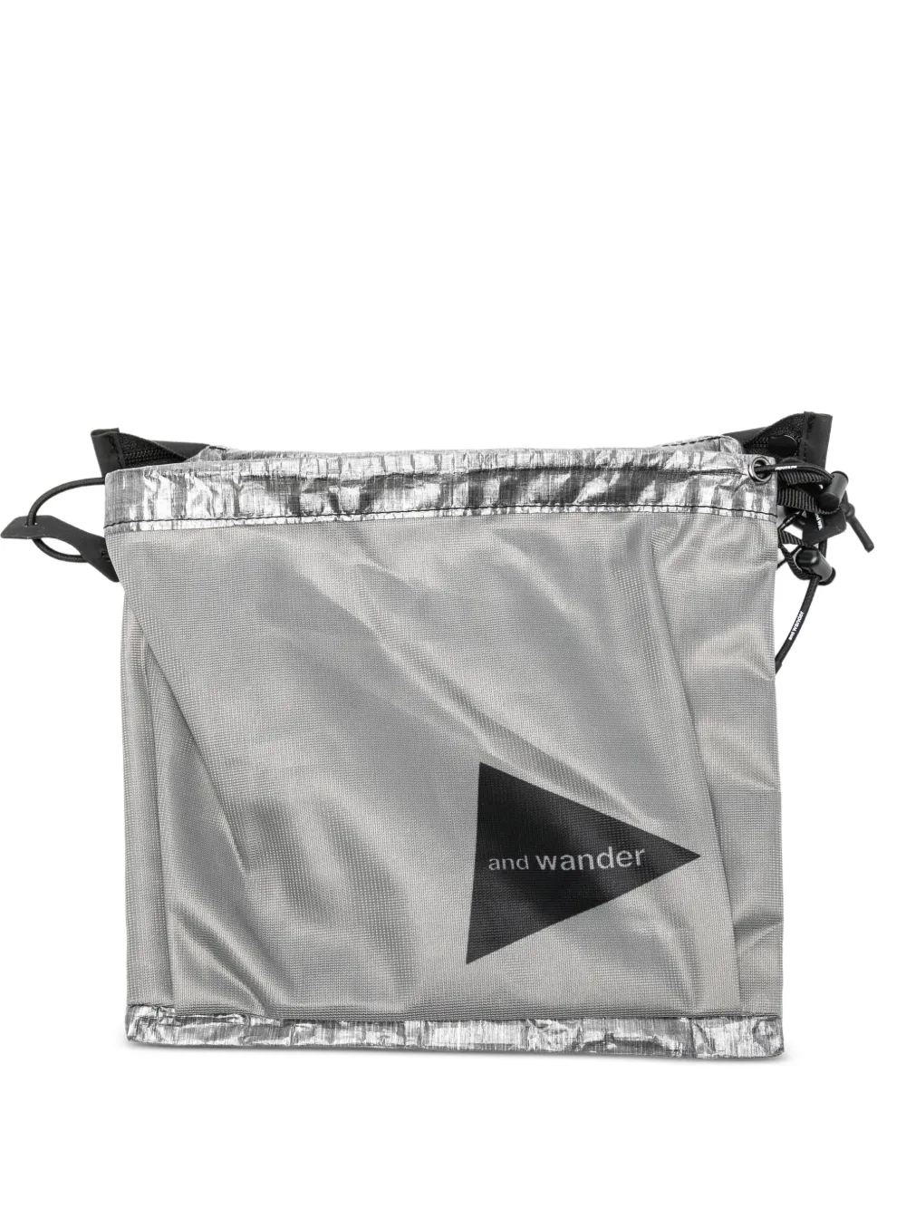 and Wander logo-print shoulder bag - Argento