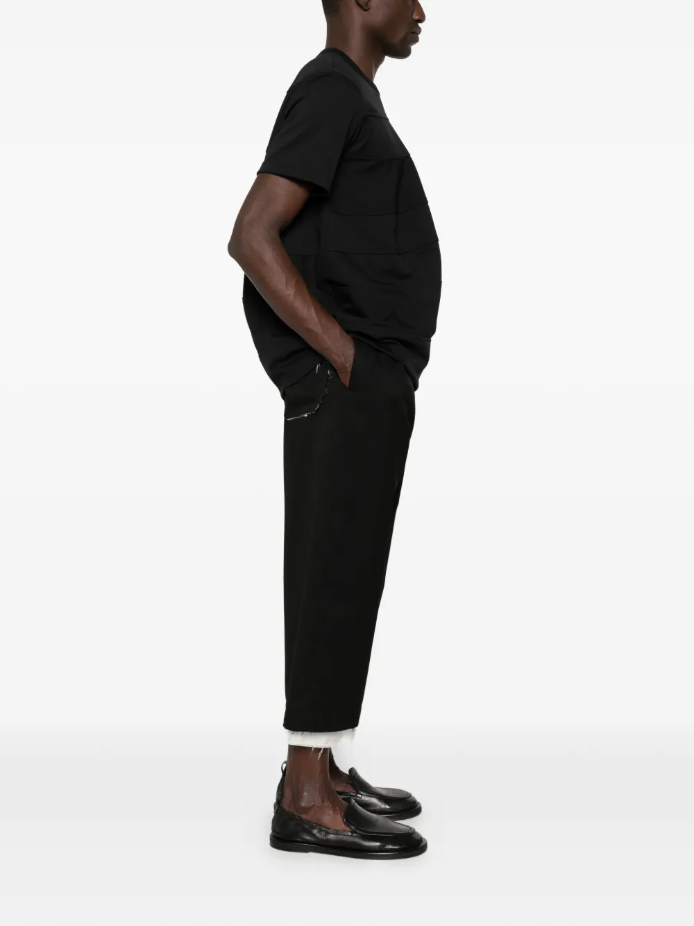 Comme des Garçons Homme Plus T-shirt met ronde hals Zwart