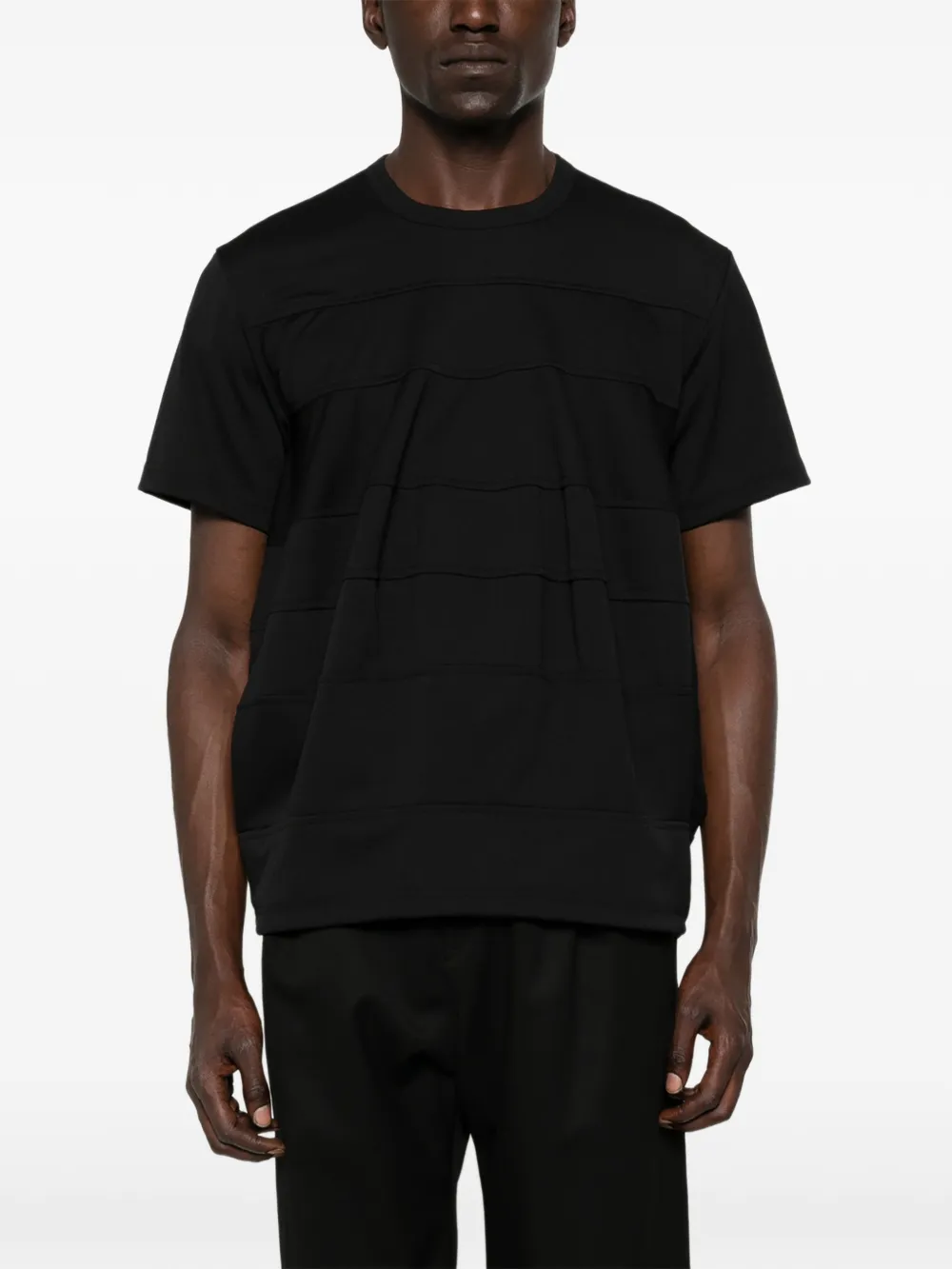 Comme des Garçons Homme Plus T-shirt met ronde hals Zwart