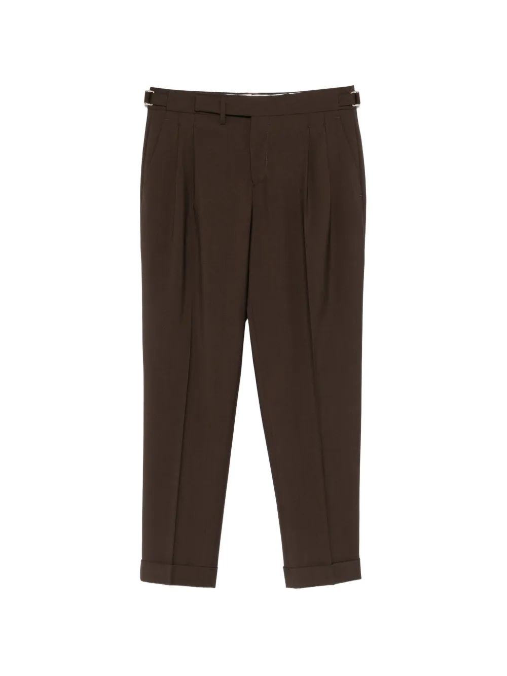 Briglia 1949 buckle pleated trousers - Marrone