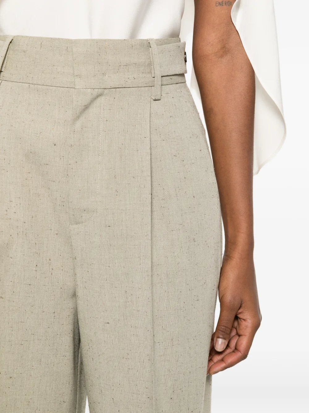 Alberta Ferretti Plooibroek Beige