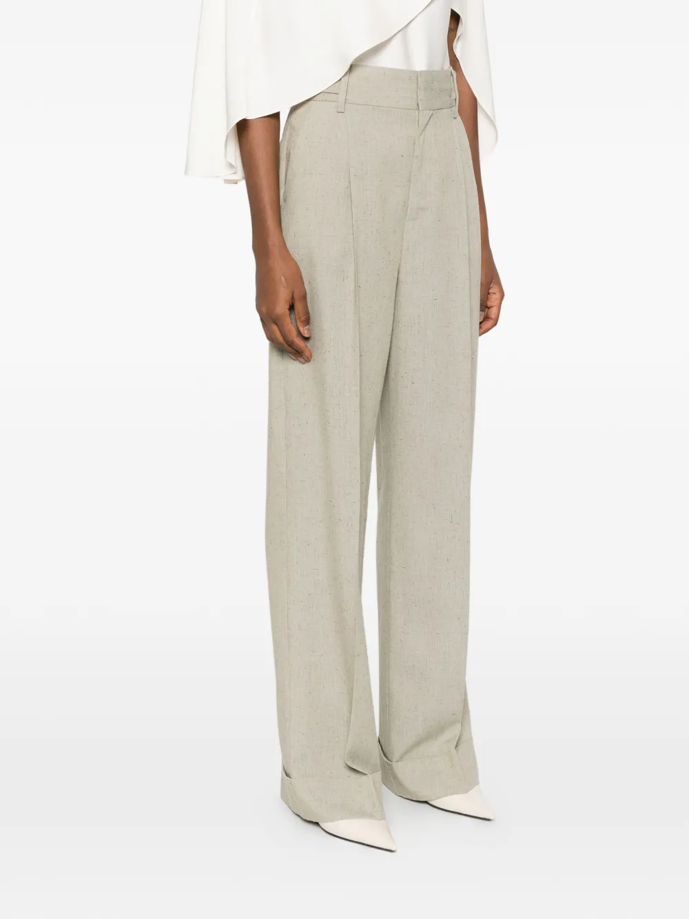 Alberta Ferretti Plooibroek Beige