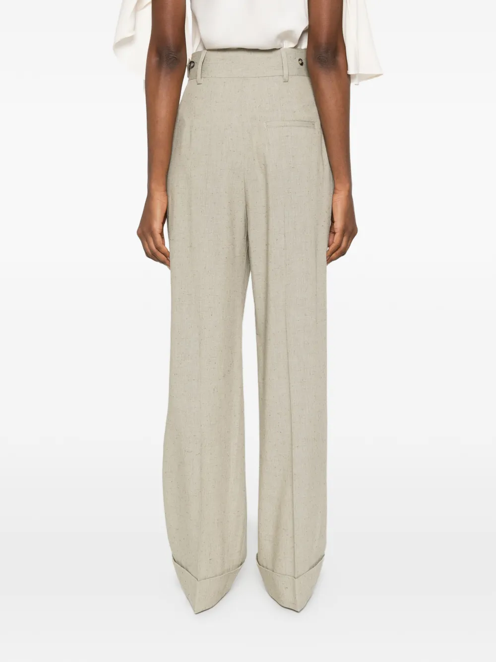 Alberta Ferretti Plooibroek Beige