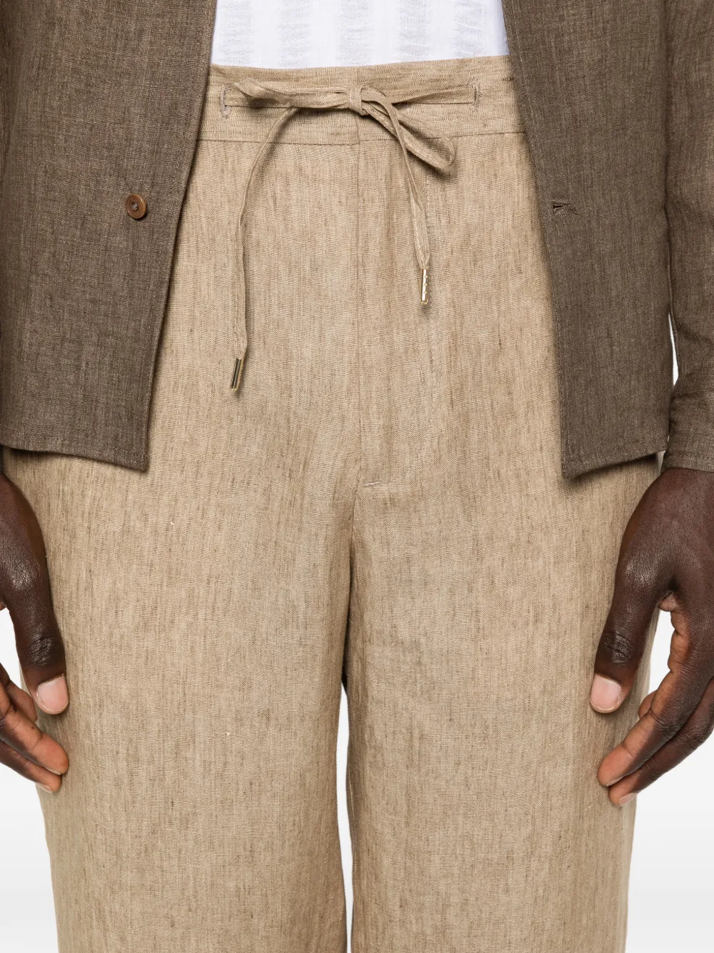 Briglia 1949 Covent broek met trekkoord Beige