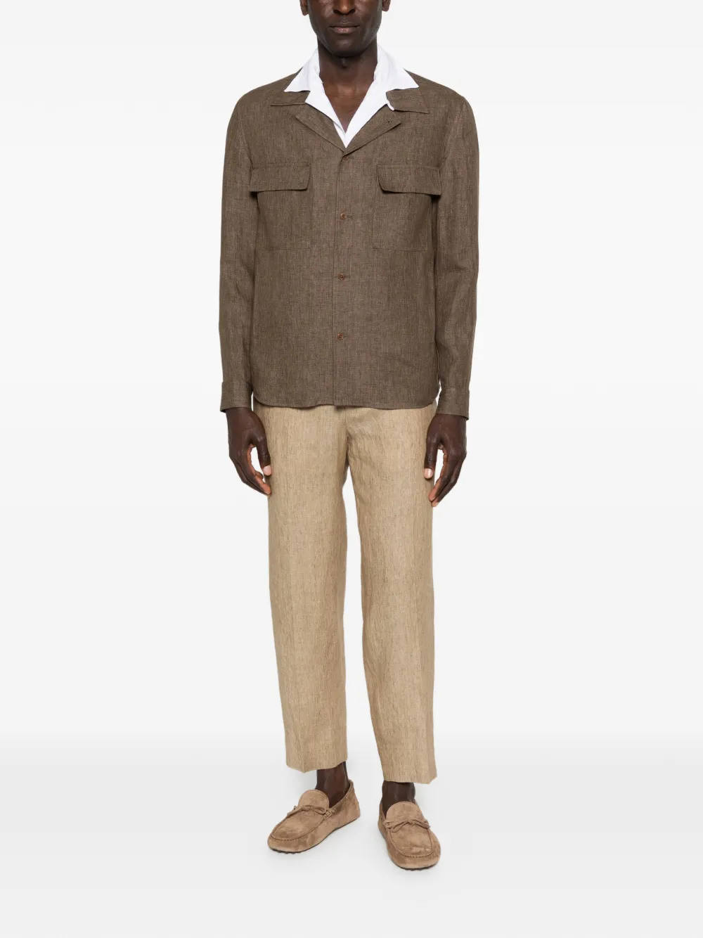 Briglia 1949 Covent broek met trekkoord Beige