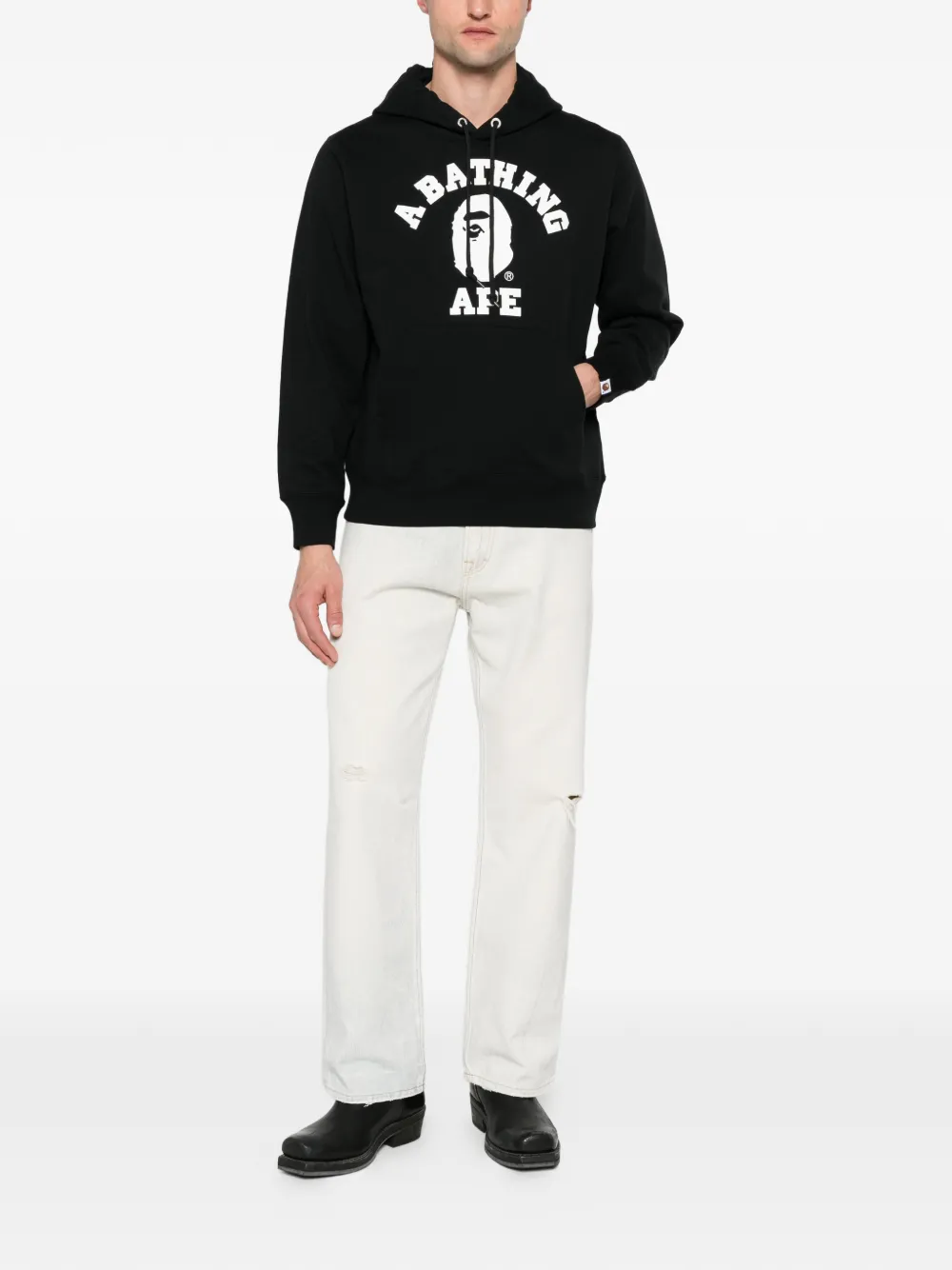 BAPE BLACK by *A BATHING APE Hoodie met logoprint Zwart