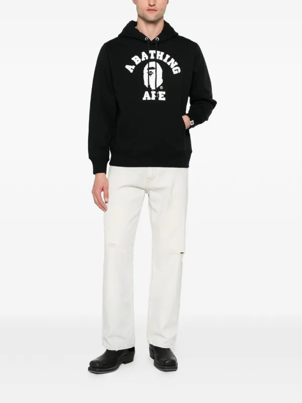 BAPE BLACK By *A BATHING APE® Moletom De Capuz Com Logo | Preto