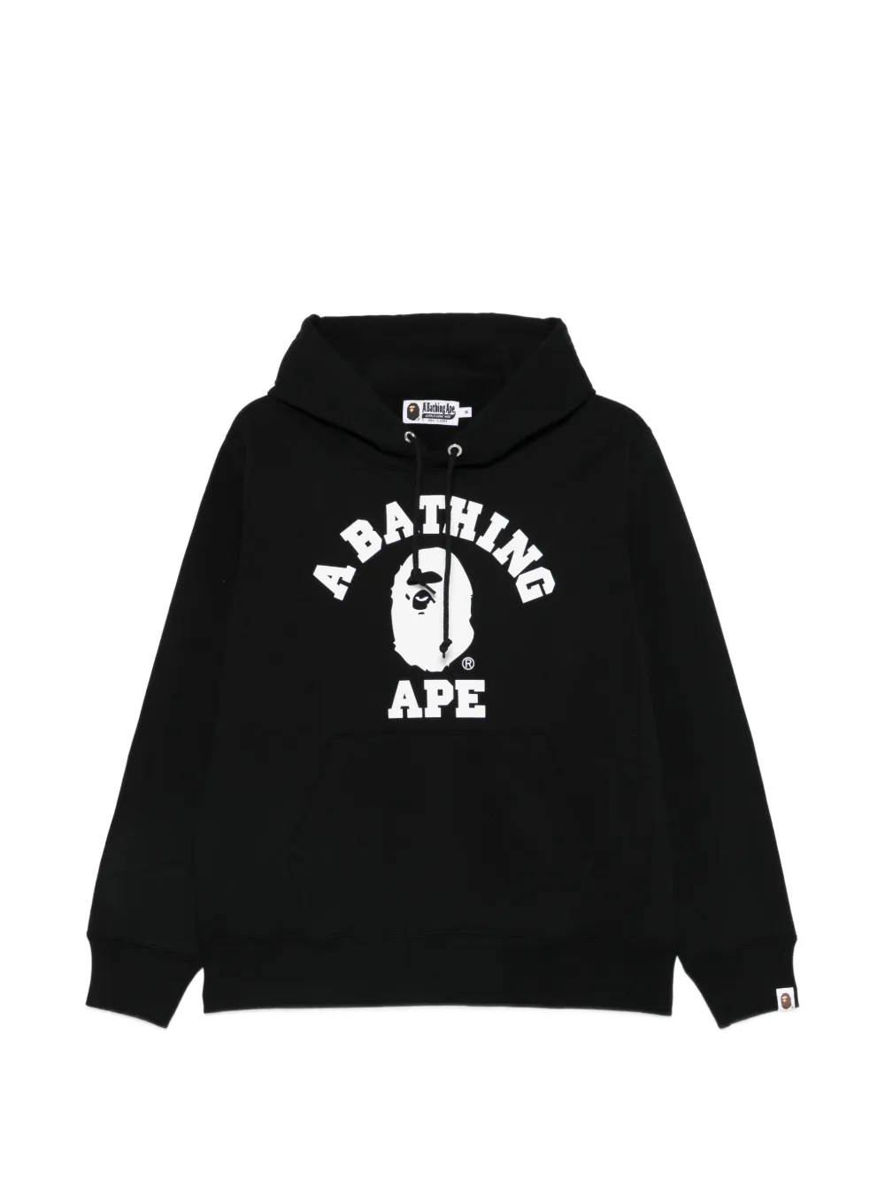A BATHING APE® logo-print hoodie - Nero