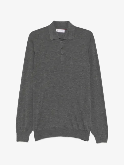 Brunello Cucinelli playera tipo polo con botones