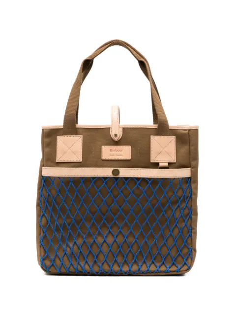 Barbour x Paul Smith logo-patch tote bag