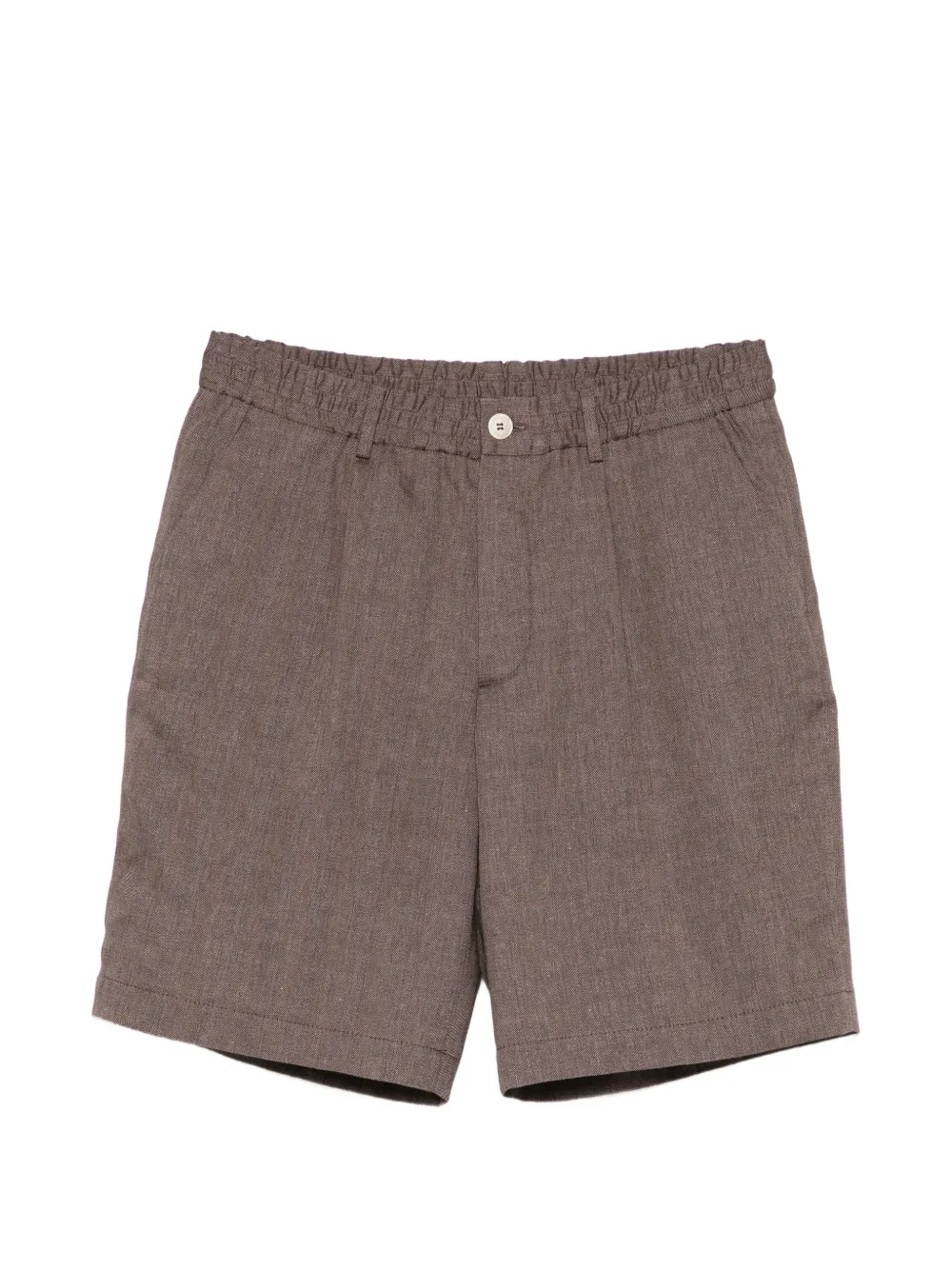 Brunello Cucinelli elasticated-waistband shorts - Marrone