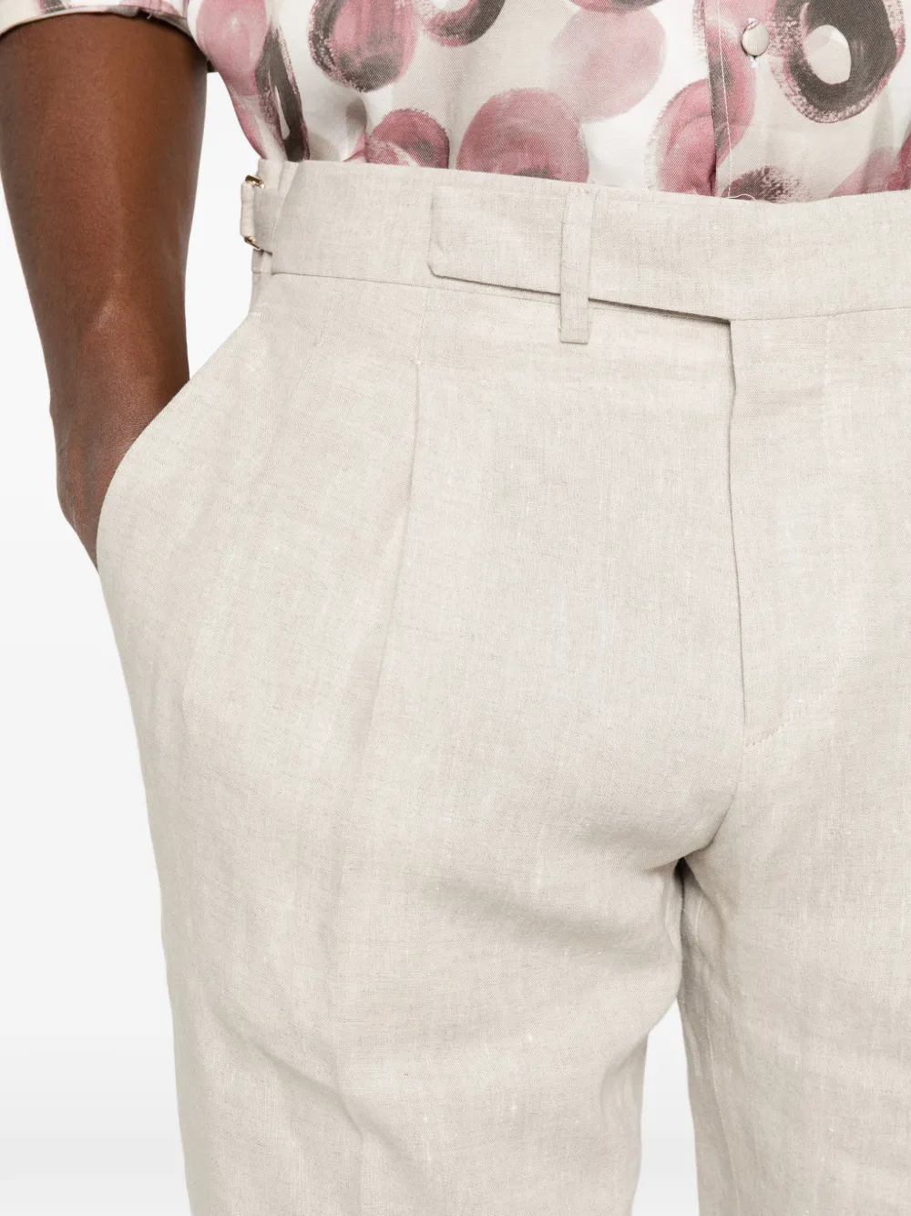 Briglia 1949 Quartieris broek met zijstreep Beige