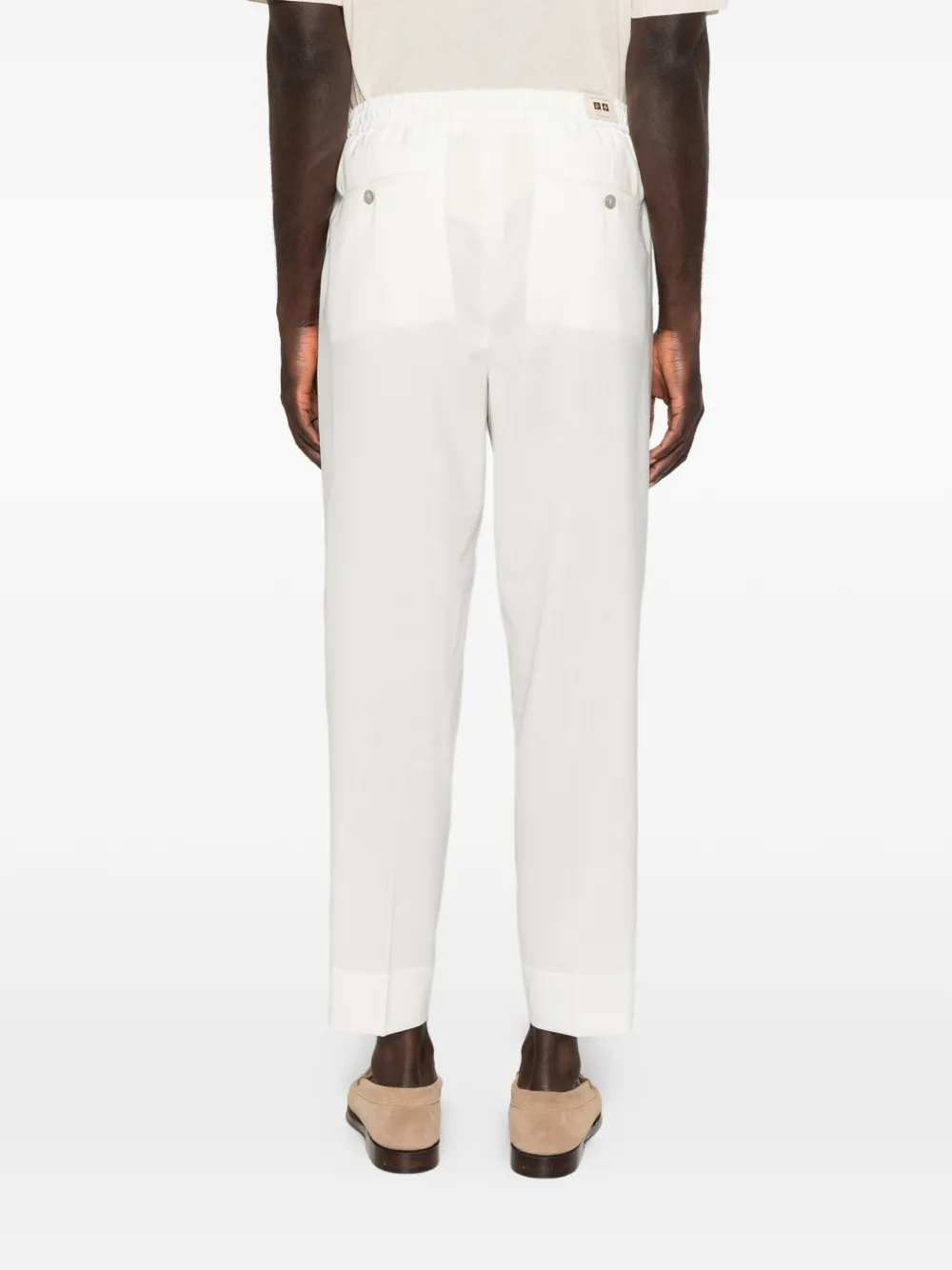 Briglia 1949 Cropped broek met trekkoord Wit