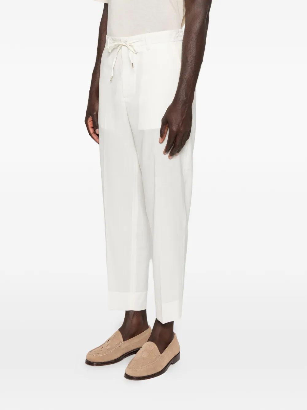 Briglia 1949 Cropped broek met trekkoord Wit