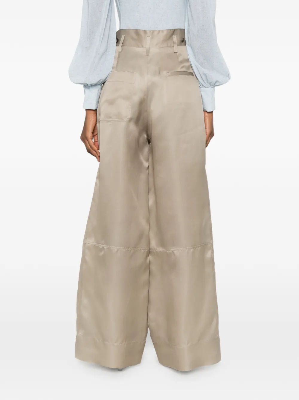 Alberta Ferretti Plooibroek Beige