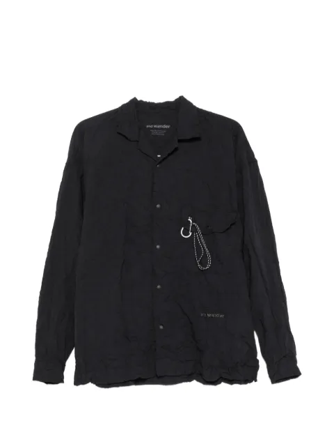 and Wander crinkled-effect shirt