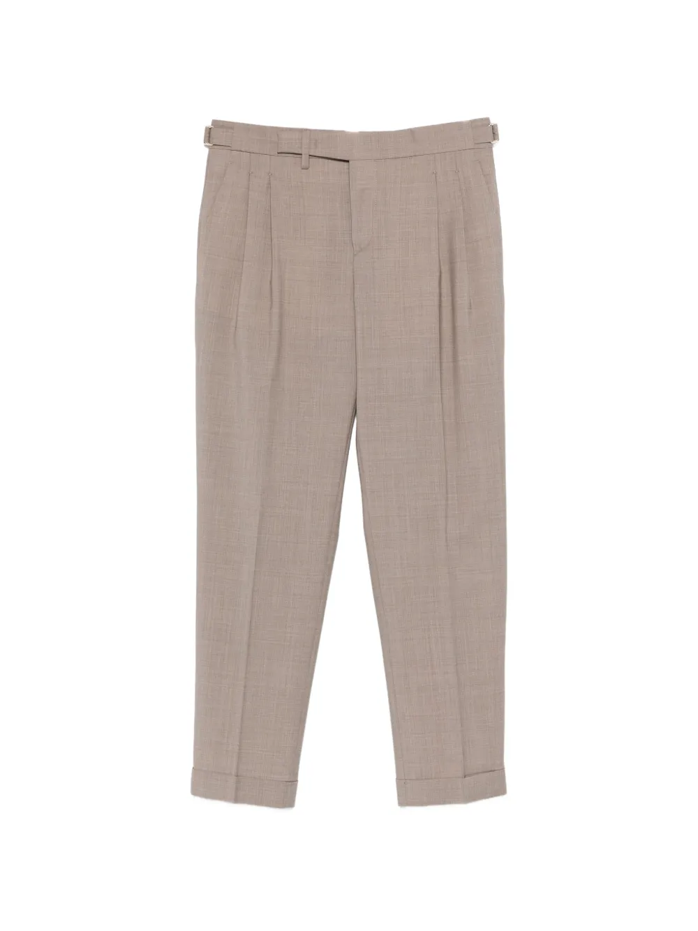 Briglia 1949 pleated cuffed trousers - Toni neutri