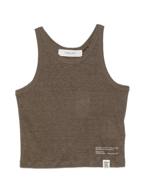 Golden Goose Mara text-print tank top