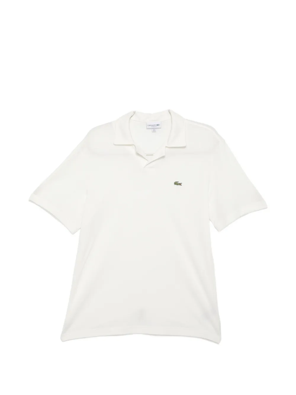 Lacoste Logo-embroidered Polo Shirt In White