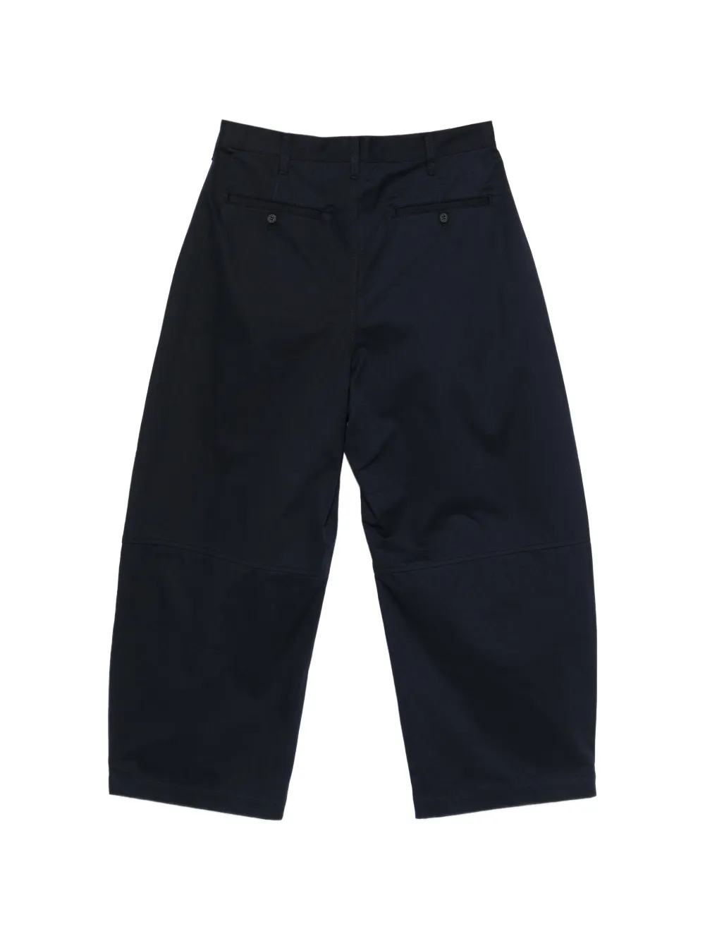 Comme des Garçons Homme Broek met geplooid vlak Blauw