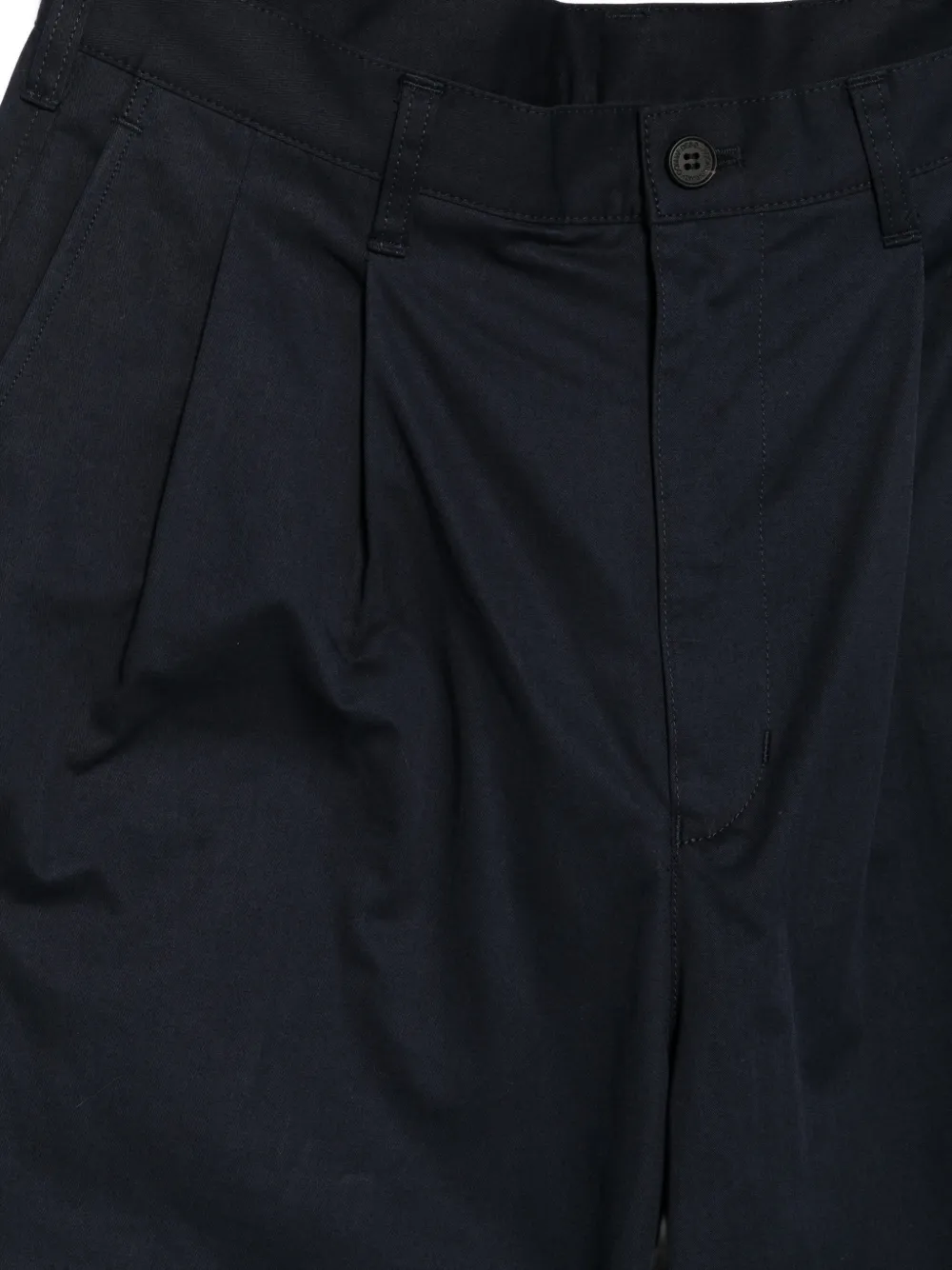 Comme des Garçons Homme Broek met geplooid vlak Blauw