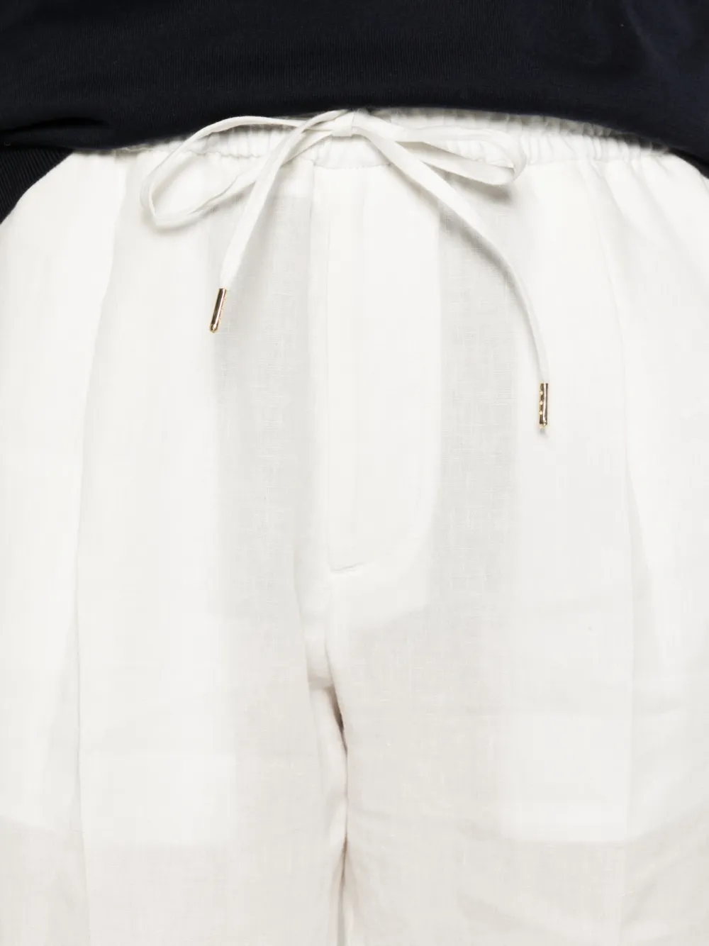 Briglia 1949 Broek met elastische tailleband Wit