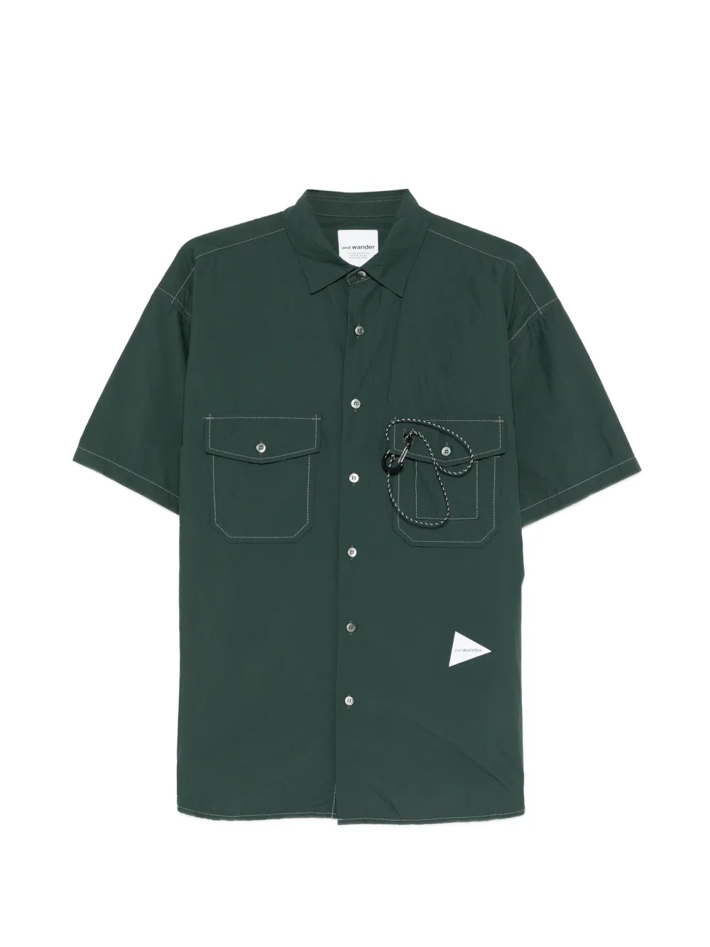 and Wander multiple-pockets shirt - Verde