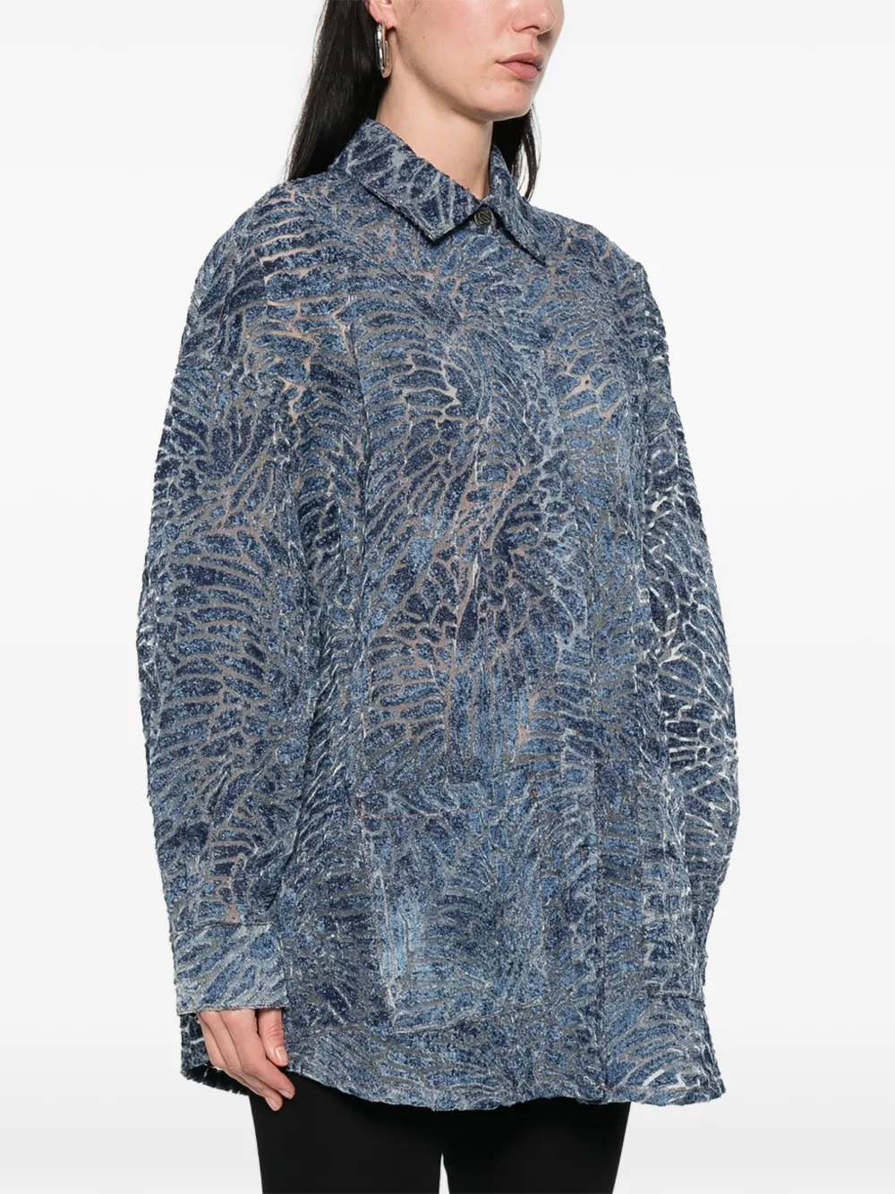  Giuseppe Di Morabito Patterned Shirt - Blue 
