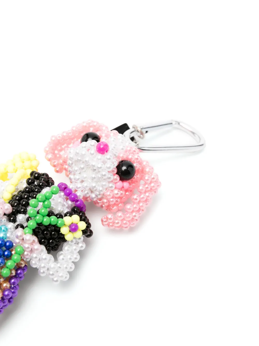  Chopova Lowena Bunny Shepherdess Figure Keyring - Pink 