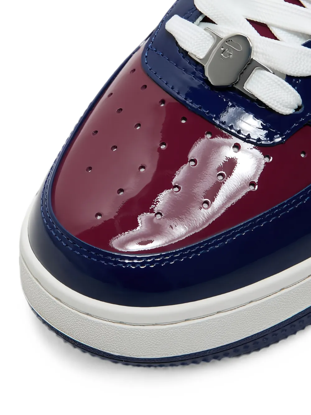 A BATHING APE Bape Sta lakleren sneakers Rood