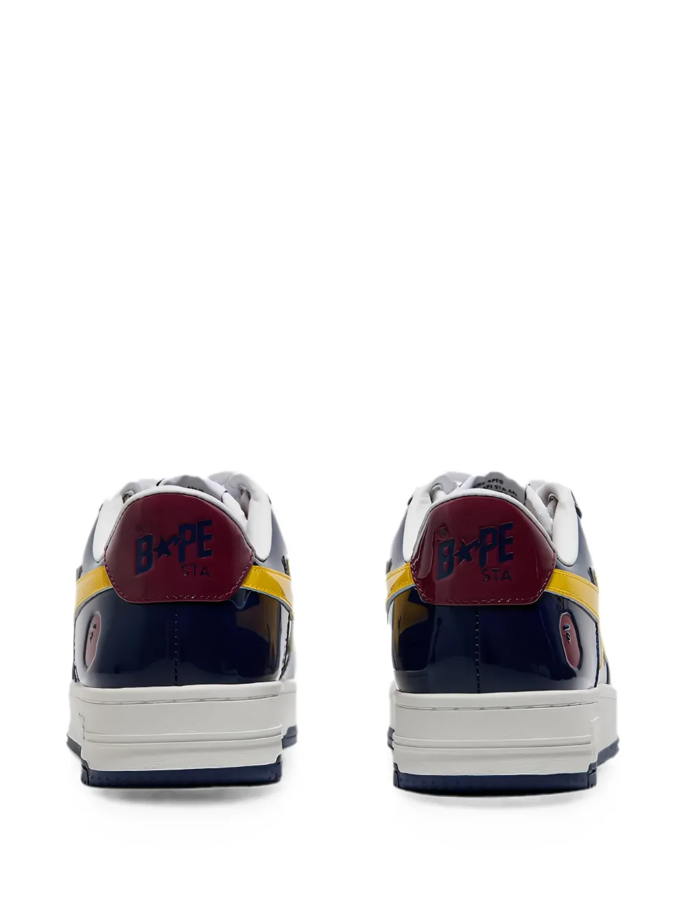 A BATHING APE Bape Sta lakleren sneakers Rood