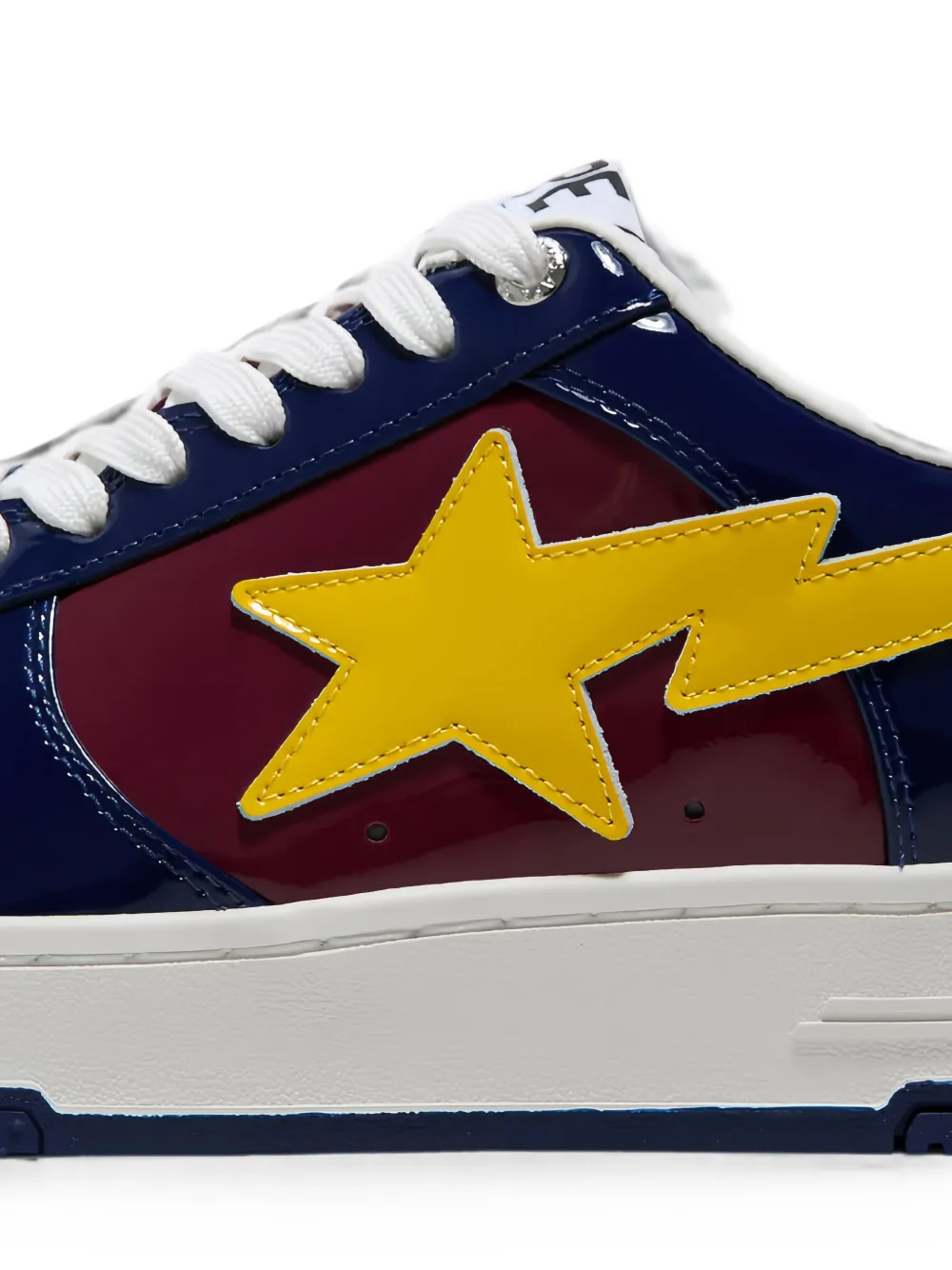 A BATHING APE Bape Sta lakleren sneakers Rood