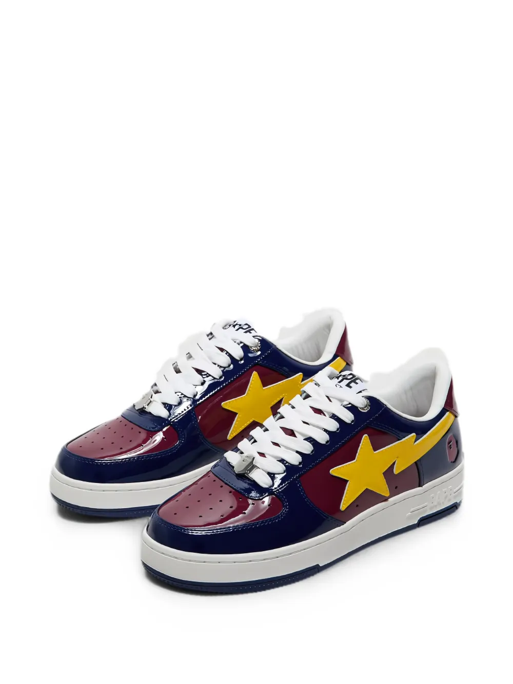A BATHING APE Bape Sta lakleren sneakers Rood