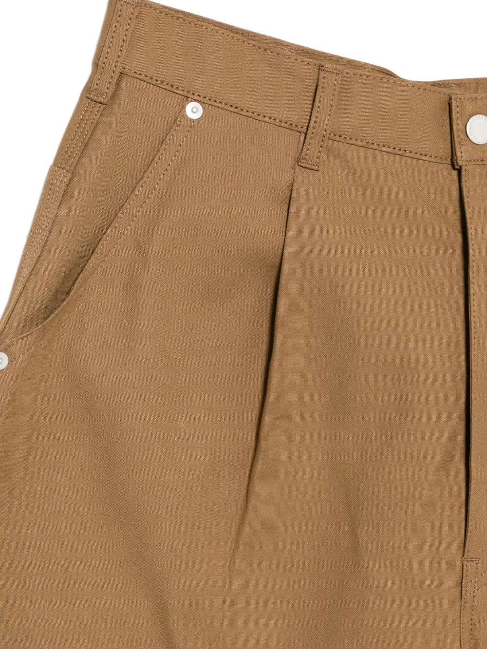 Comme des Garçons Homme Shorts met geplooid detail aan de voorkant Bruin