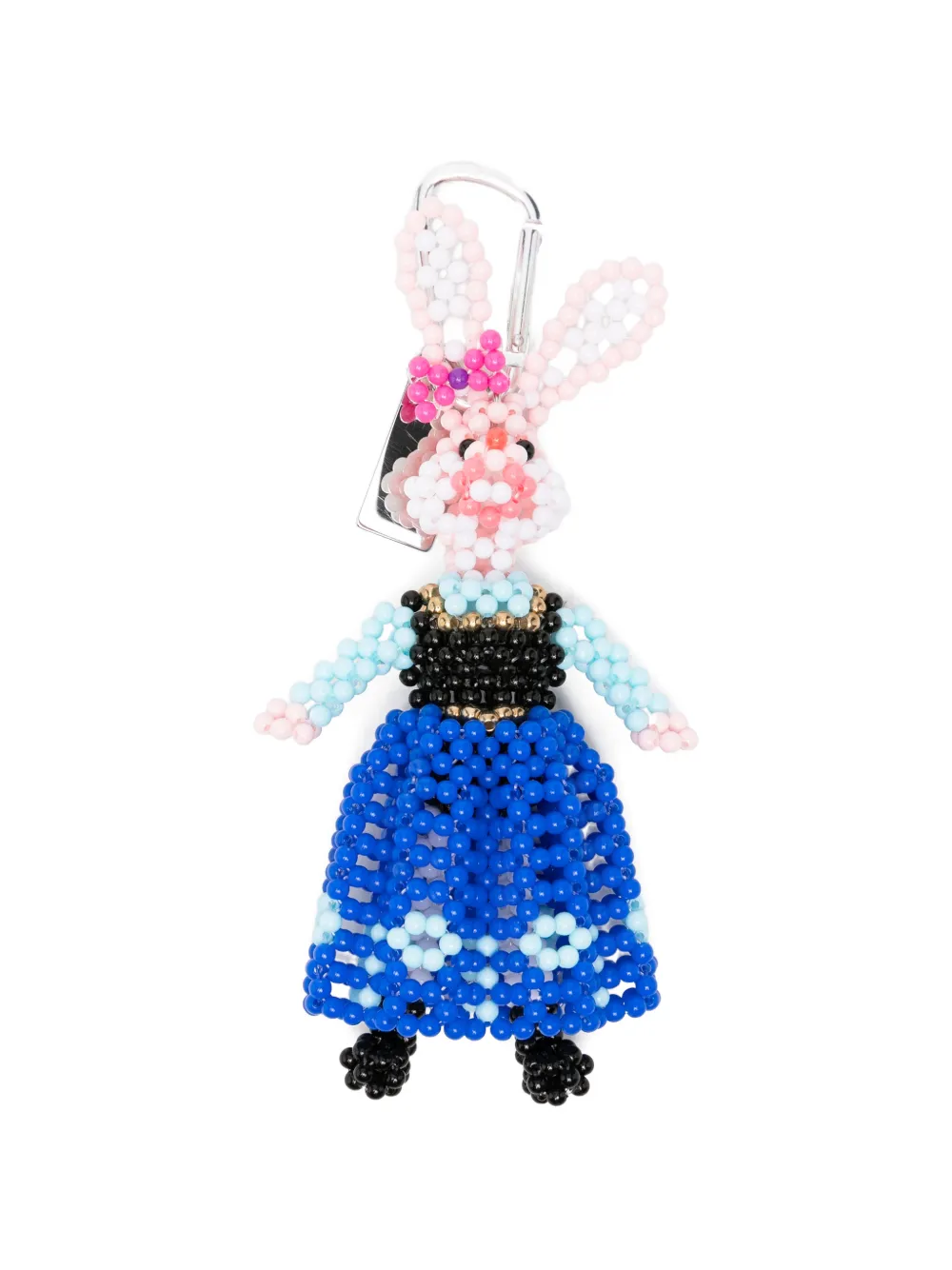 Chopova Lowena Warrior Rabbit beaded keyring - Blau