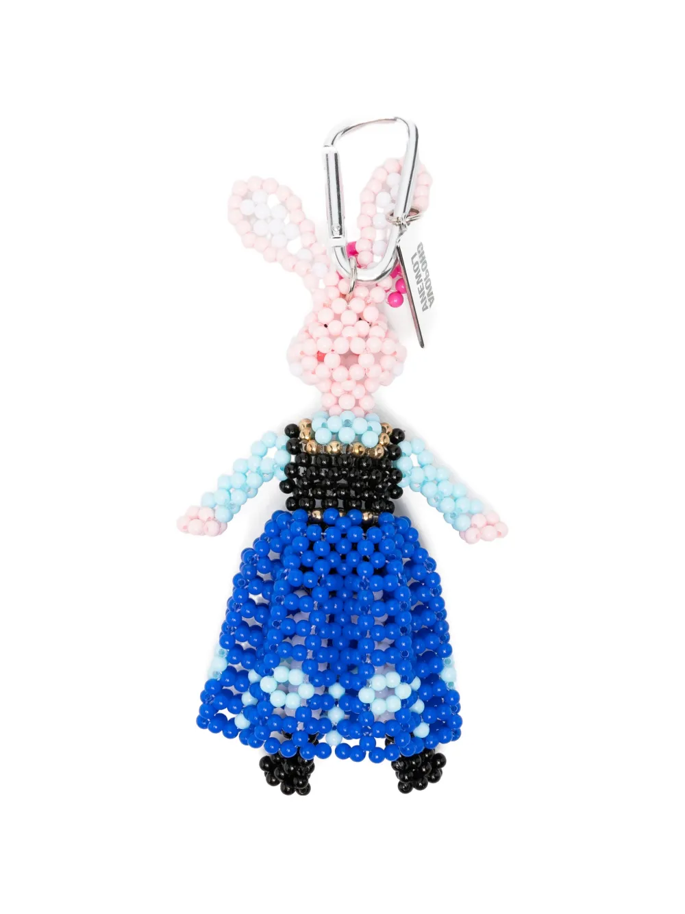  Chopova Lowena Warrior Rabbit Beaded Keyring - Blue 