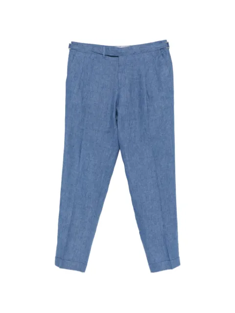 Briglia 1949  pleated slub-texture trousers