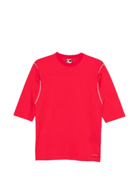 GR10K short-sleeve topstitch T-shirt