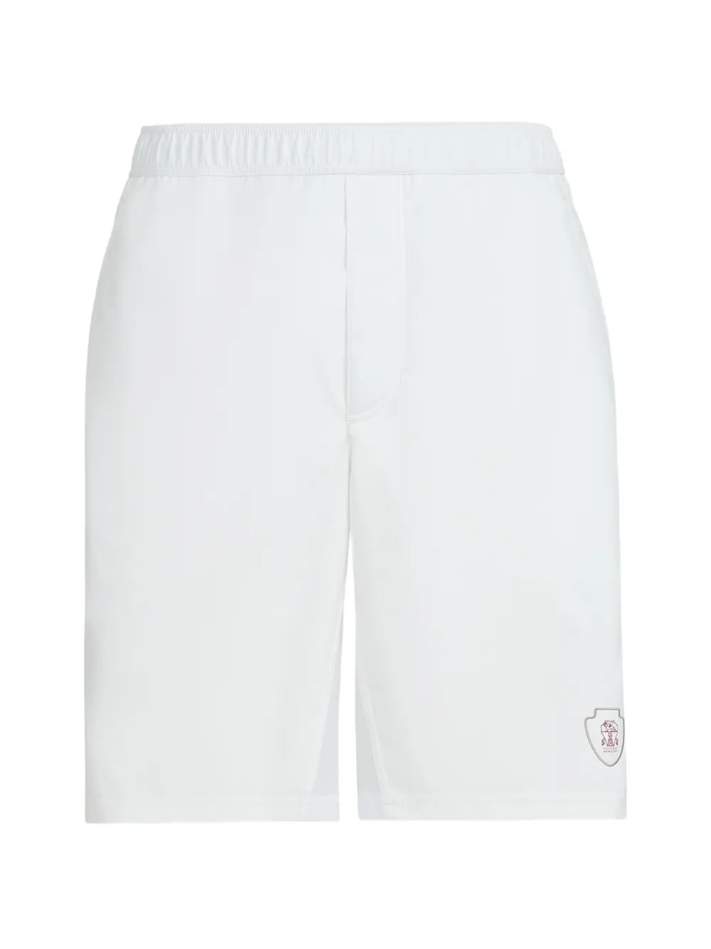 Brunello Cucinelli Shorts met logoprint Wit