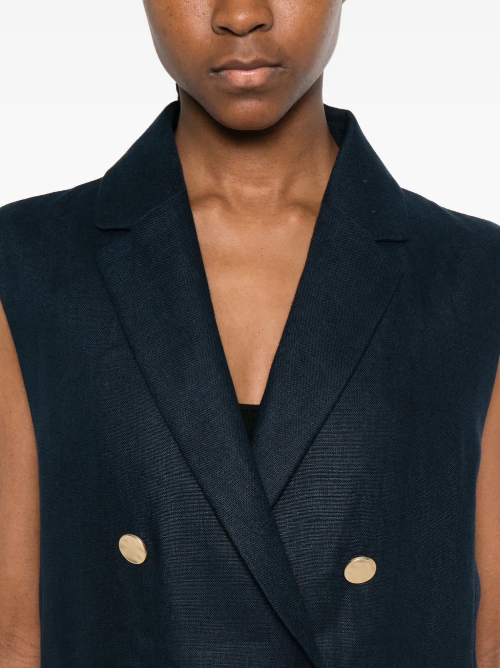'S Max Mara Jack met dubbele rij knopen Blauw