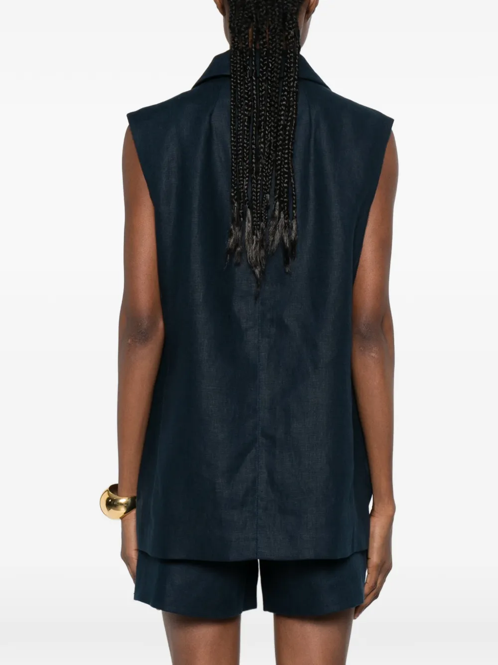 'S Max Mara Jack met dubbele rij knopen Blauw