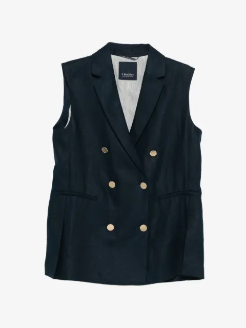 'S Max Mara double-breasted sleeveless jacket