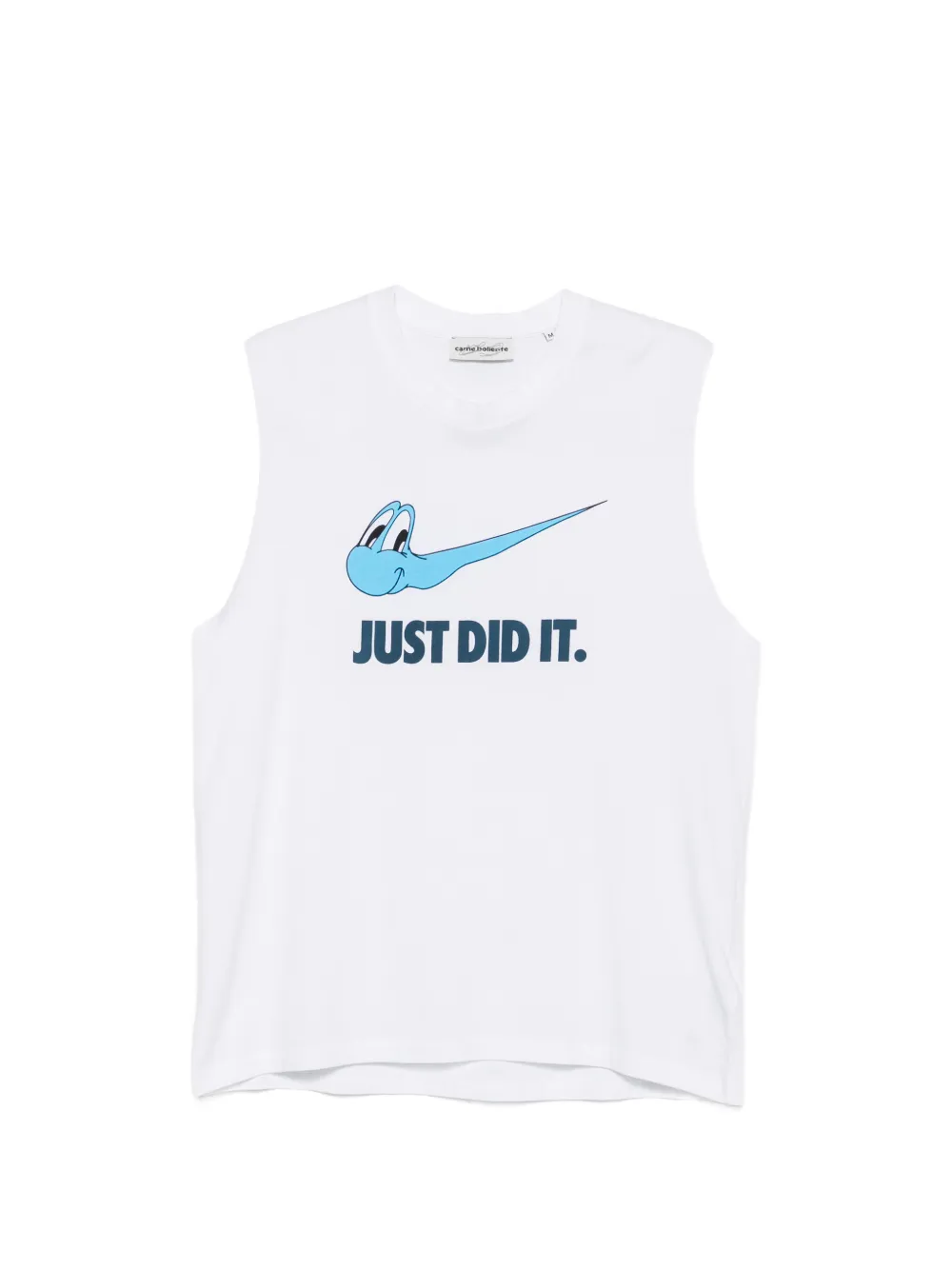 CARNE BOLLENTE graphic-print tank top - Bianco