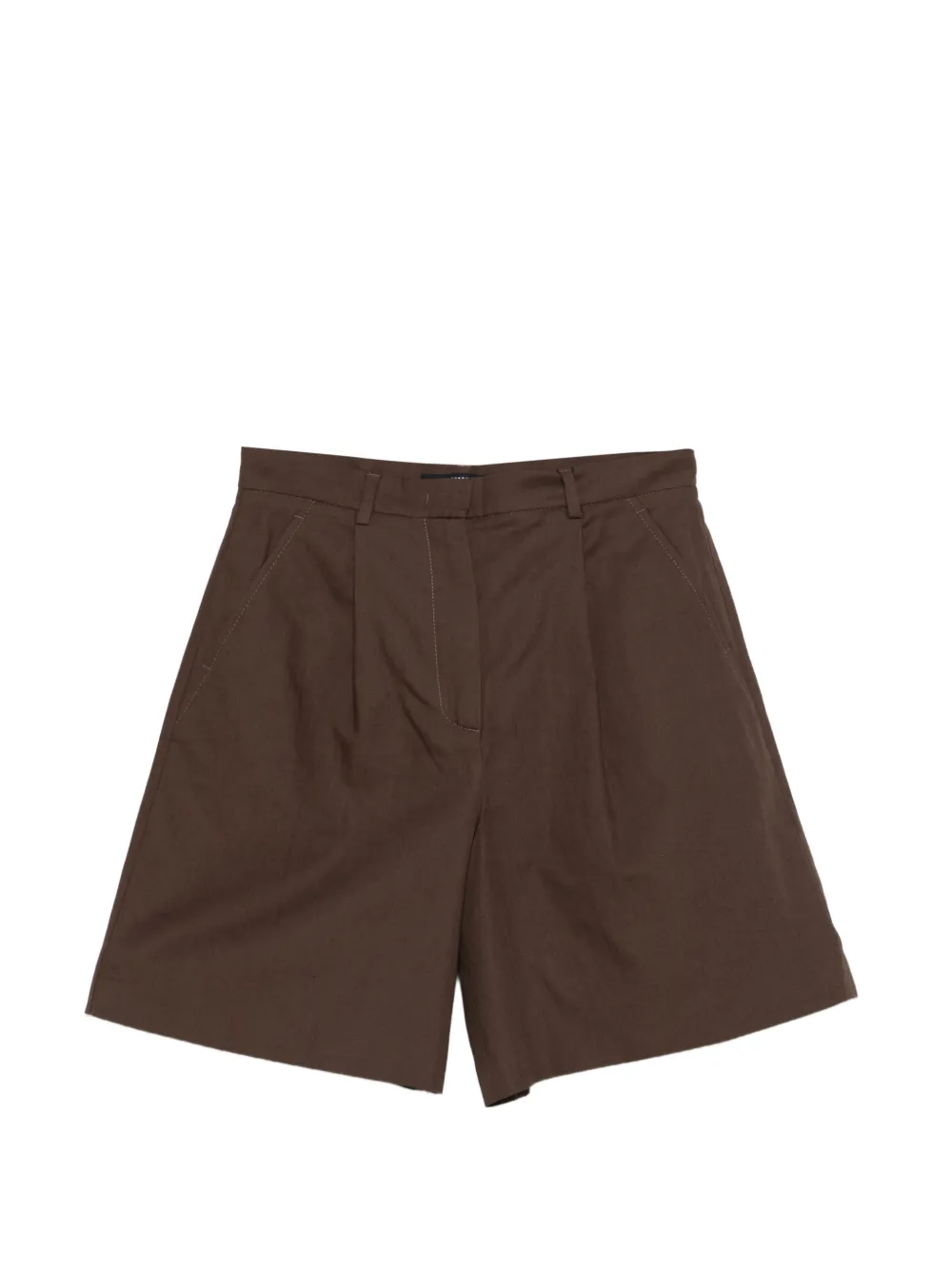 Weekend Max Mara Ecuba pleated shorts - Marrone