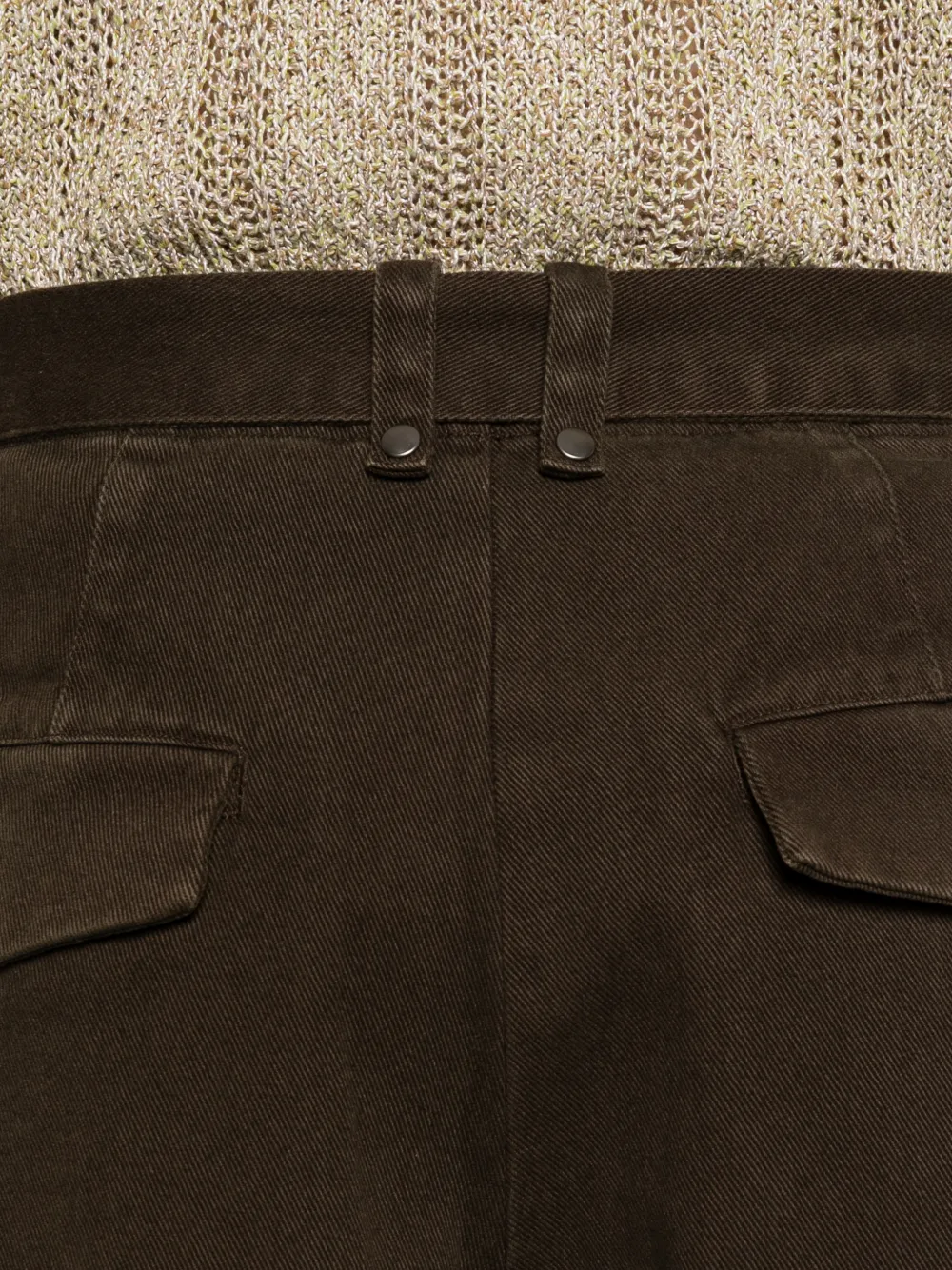 ENTIRE STUDIOS Gully broek met ceintuur Bruin